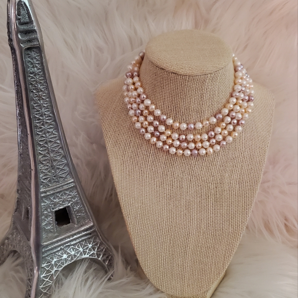 Elegant Genuine 52 Inches freshwater Pearl Necklace.